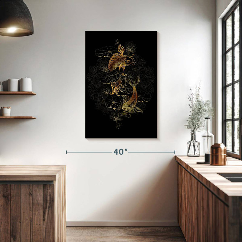 Brampt Golden Koi, 39" H x 26" W