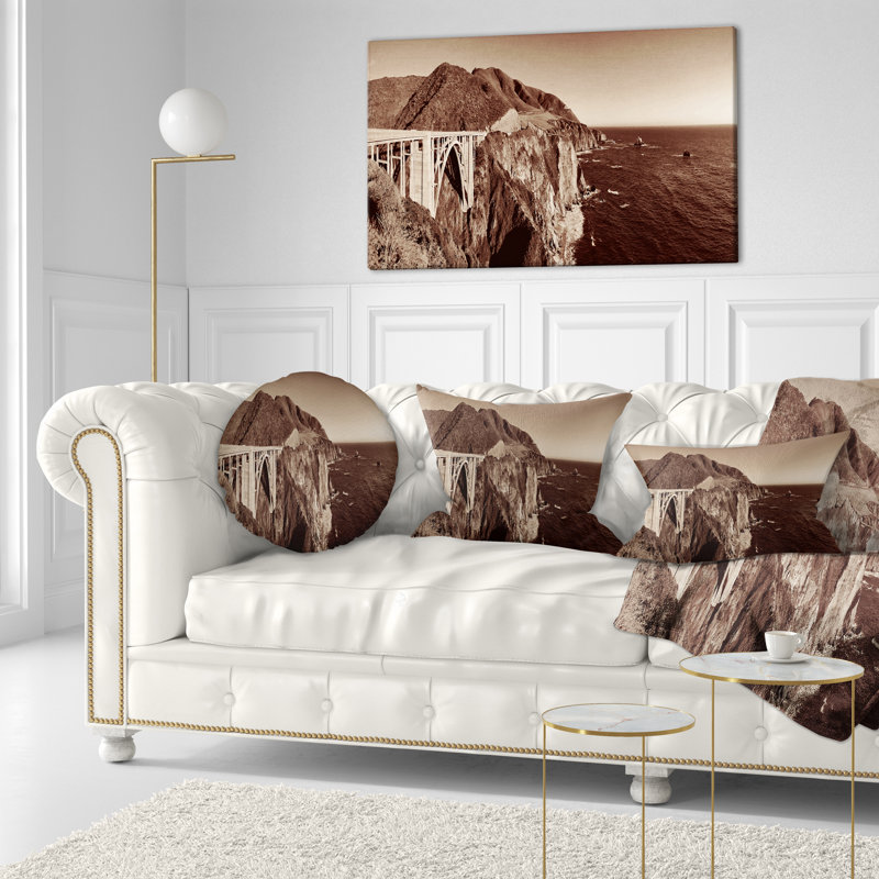 Landscape Reversible Throw Pillow