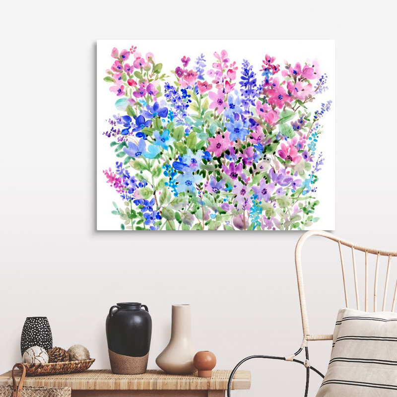 Art floral sur toile Floral Fragrance II, Toile tendue, H 32 po x l 40 po x P 1,25 po