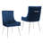 Velvet Upholstered Side Chair With Silver Legs-5490005-58014390