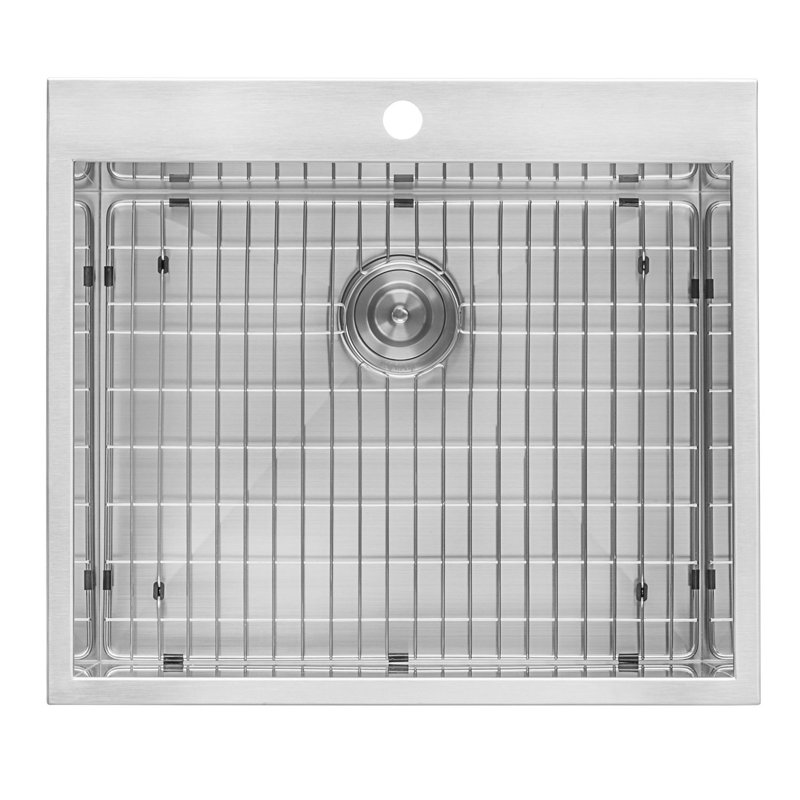 Ruvati Topmount Laundry Utility Sink 25" x 22" x 12" Deep 16 Gauge Stainless Steel