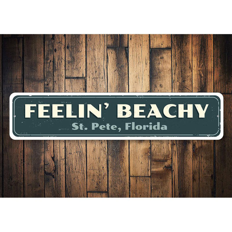 Panneau en aluminium Feelin 'Beachy, H 6 po x l 24 po x P 0,06 po