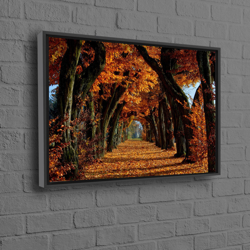 Motif de paysage d'automne sur toile de coton, idéal pour rehausser l'espace mural avec une esthétique moderne