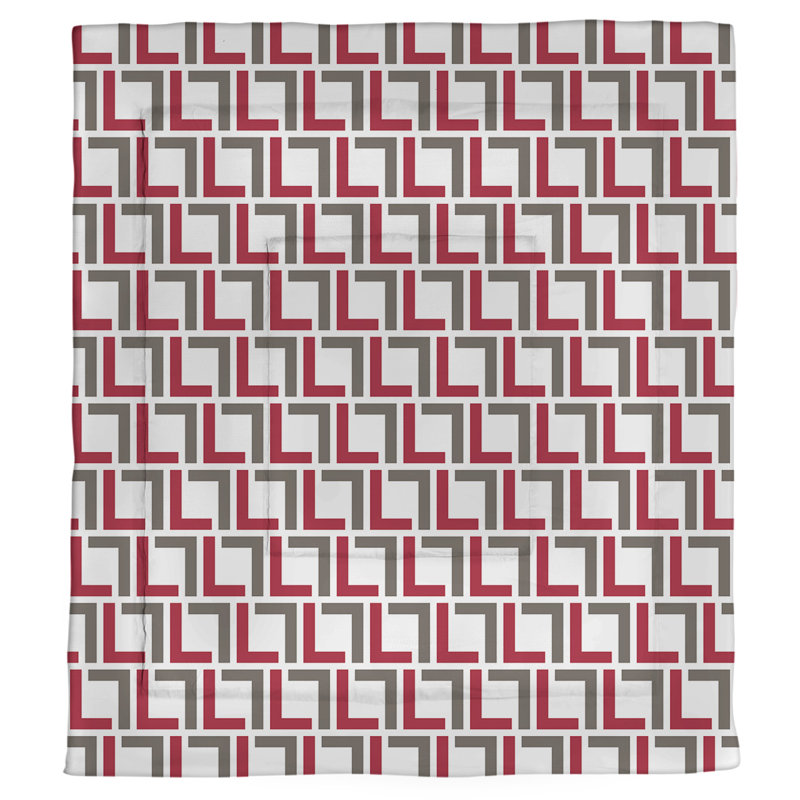 Édredon simple Tampa Bay Football Luxury, Édredon très grand, Blanc / rouge / étain
