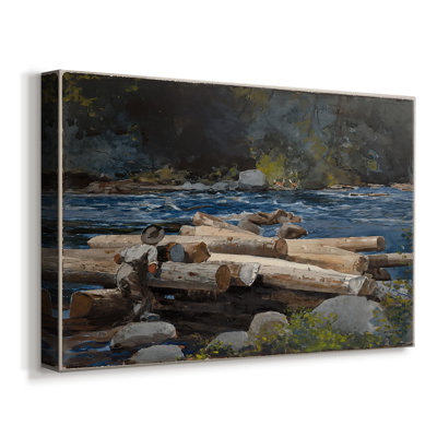 Hudson River, Logging-Winslow Homer-Gallery Wrapped Canvas-1897