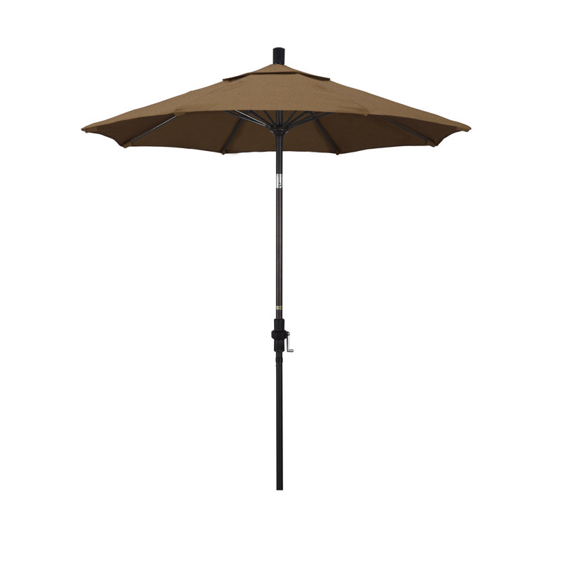 Parasol de marché 7,5 pi Brent, Noir, noir, noir, noir, Sunbrella® teck bruyère