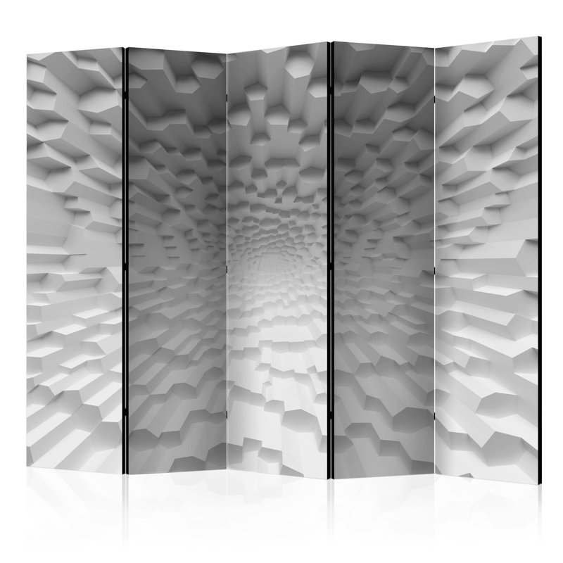 Khoren 172cm H Solid Wood Folding Room Divider, 5