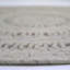Round Kaj Solid Colour Wool Hand Woven Area Rug-1420334103