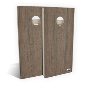 Trex Coastal Bluff All-Weather Cornhole Board Set | Includes (2) Boards (8) Bags & Optional Accessories