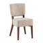 Ensemble de 2 chaises de salle à manger empilables brun clair avec pieds en métal de couleur noyer empilables-784842777-784842776