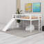 Lit mezzanine en bois massif avec glissade et échelle-582495825