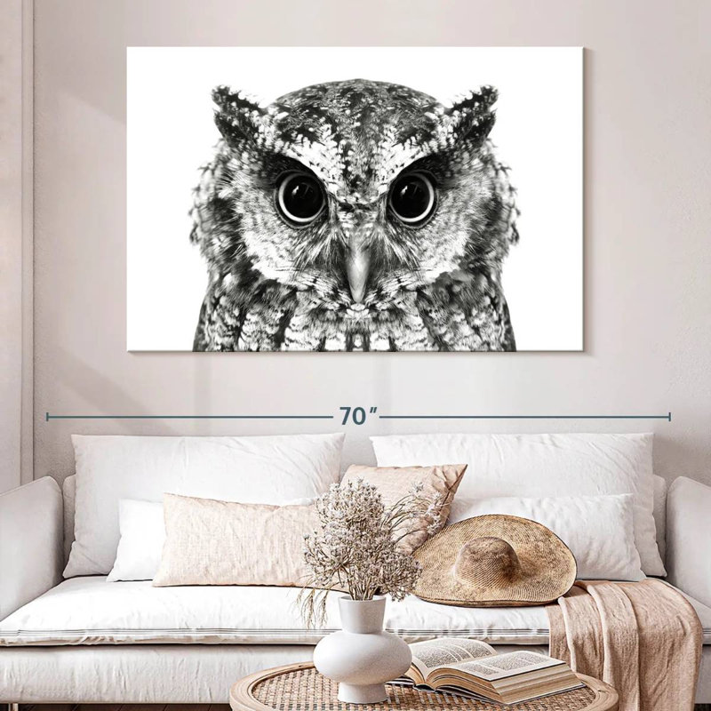 Bewitching Owl, 34" H x 51" W