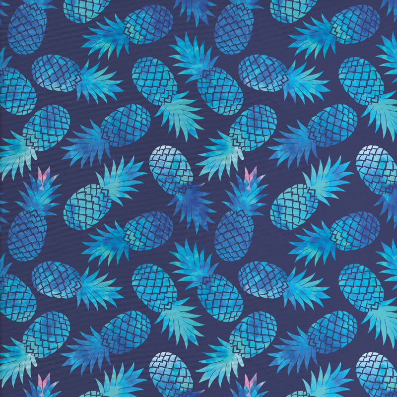 Tissu de fruits exotiques d’ananas, l 58 po x L 108 po