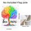 Drapeau décoratif arc-en-ciel 12 x 18 po (30 x 45 cm) Rainbow