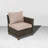 Umeh Wicker Patio Chair with Removable Cushions-82621207