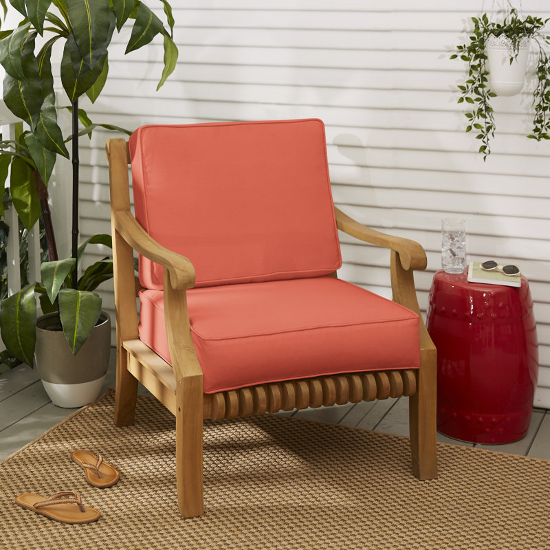Coussin de siège / dossier Provo Sunbrella, Toile Sunbrella® Melon, L 23,5 po x P 23 po
