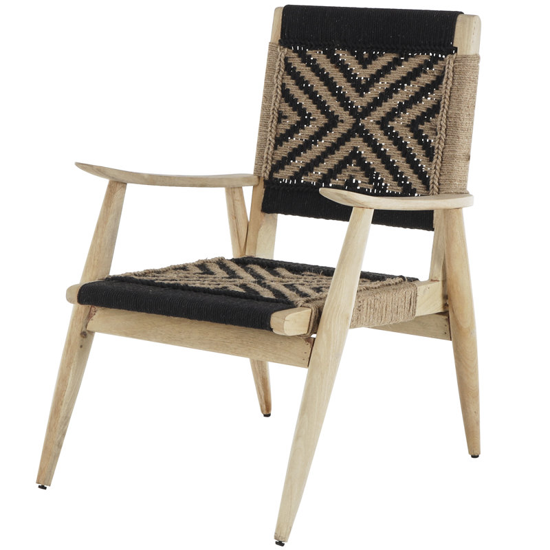 Fauteuil large de 23 po Bouley, Noir, noir, noir, noir