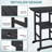 3 Piece Outdoor Adirondack Bar Chairs And Table-1265557293
