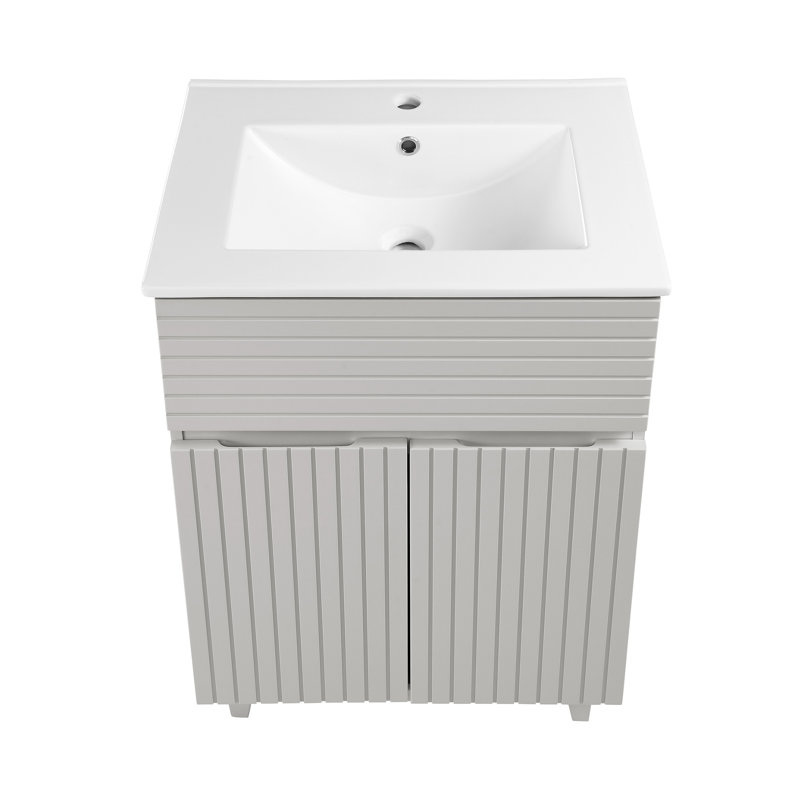 Bernay 24" Bathroom Vanity, Light Gray