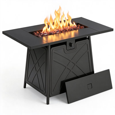 Round Natural Gas Outdoor Fireplace