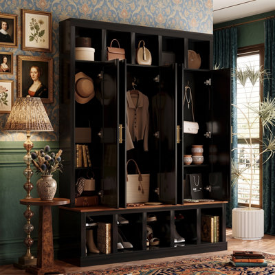 Armoire-vestibule 59 po avec vestibule Farmhouse
