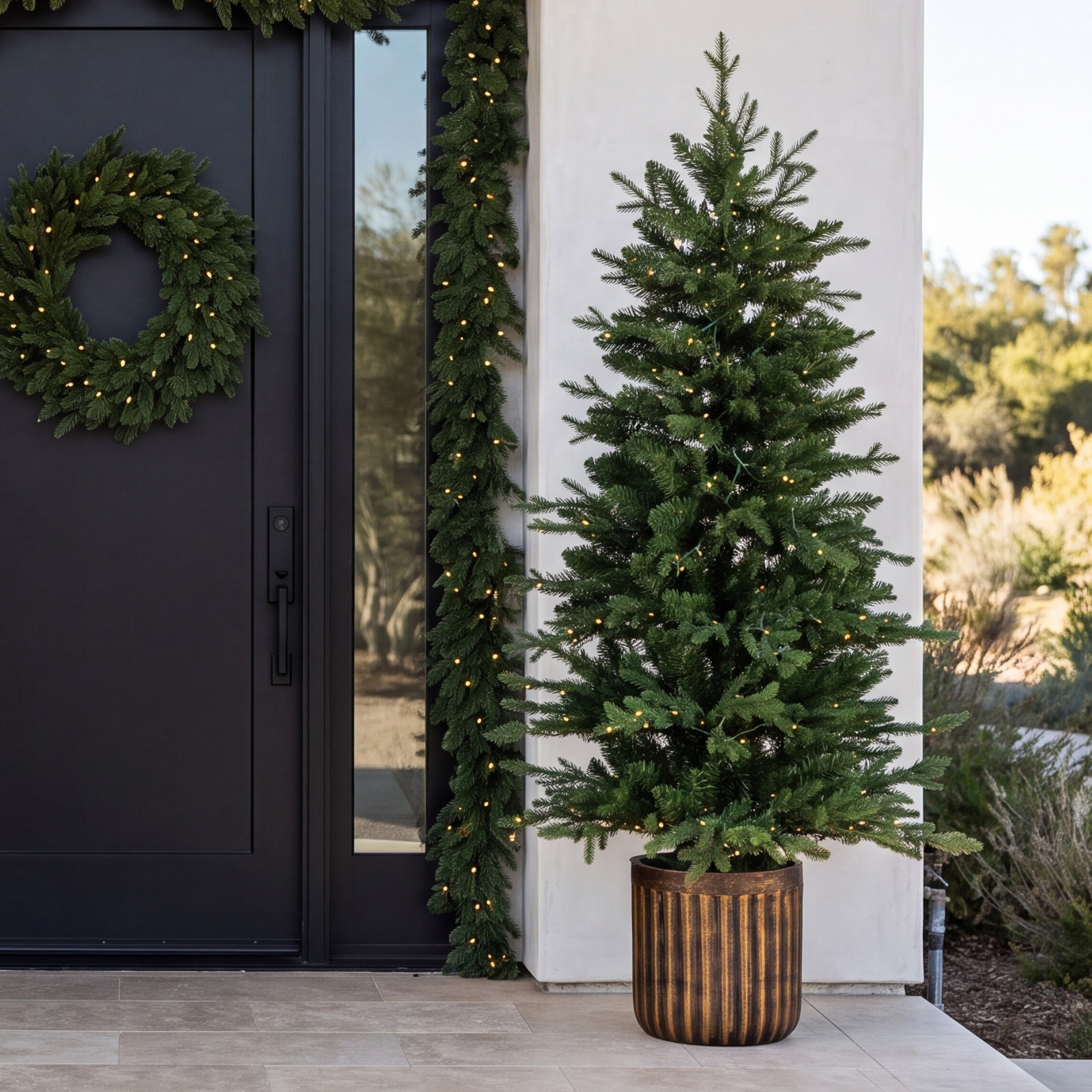 4.5' Pre-Lit Pine Christmas Tree