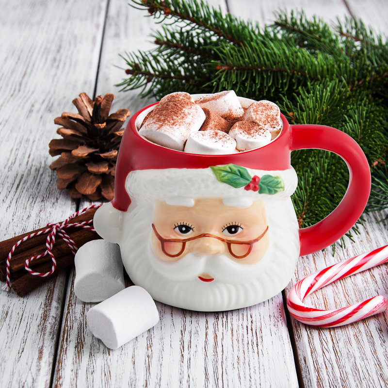 16oz Nostalgic Ceramic Santa Mug