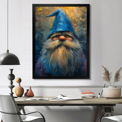 Blue Gnome Glimmering Glimpse - Gnome Wall Decor