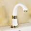 Robinet de salle de bain sans contact commercial blanc et or FONTANASHOWERS