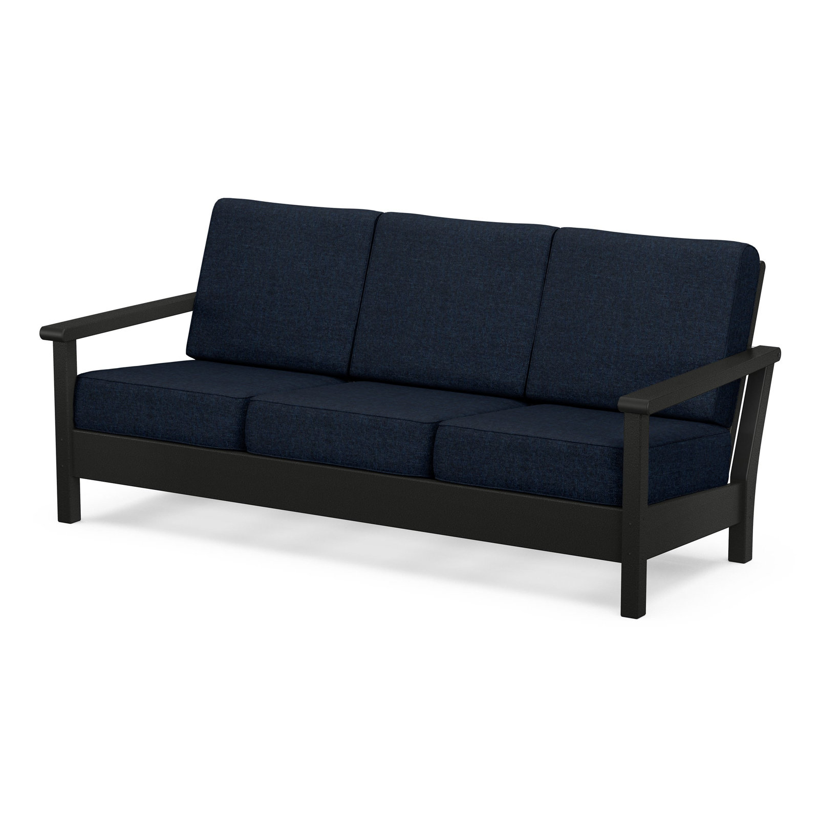 Harbour Deep Seating Sofa, Marine Indigo, Black