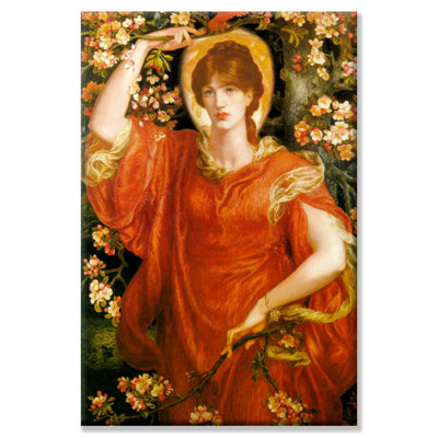 « a vision of fiametta » par dante gabriel rossetti, reproduction d’art sur toile