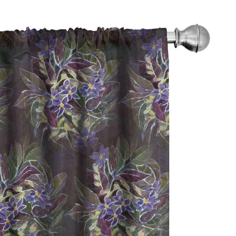 Semi Sheer Curtain Pair, 28" W x 63" L