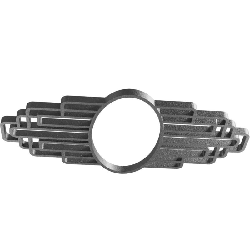 Médaillon de plafond 40 po x l 40 po x H 20 po x l 19 po x l 11 po x P 1 po Elizabeth, H 8 po x l 16 po x P 0,5 po, Nickel