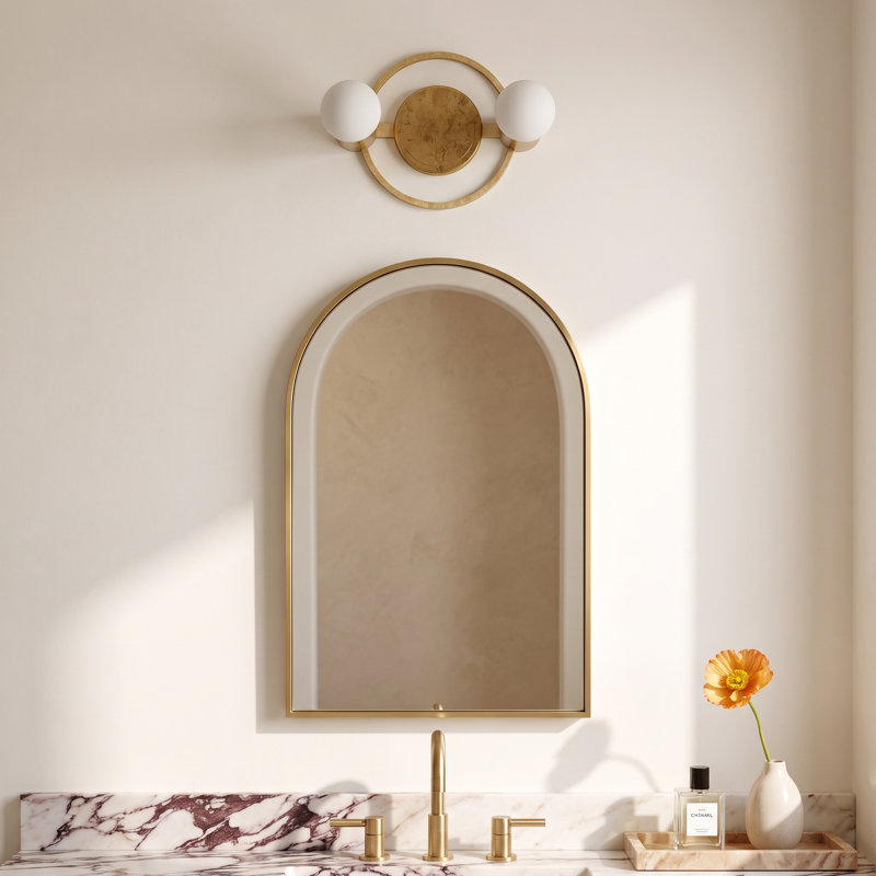 Camey 2 - Light Dimmable Vanity Light, Gold Leaf