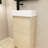 Apollodoros 16 " W Freestanding Standard Cloakroom Vanity Bathroom Vanity With Ceramic Top