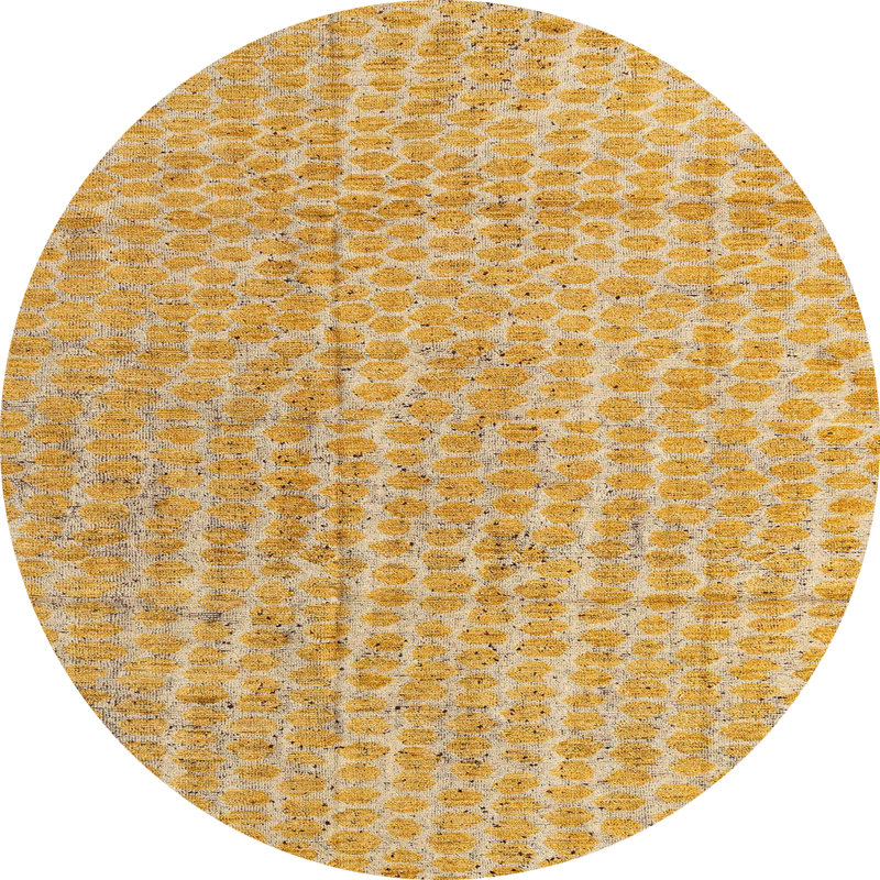 Abstract Indoor Rug, Round 8'
