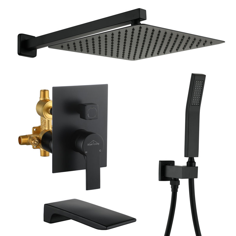 All-In-One Kit with Rough in-Valve, Black