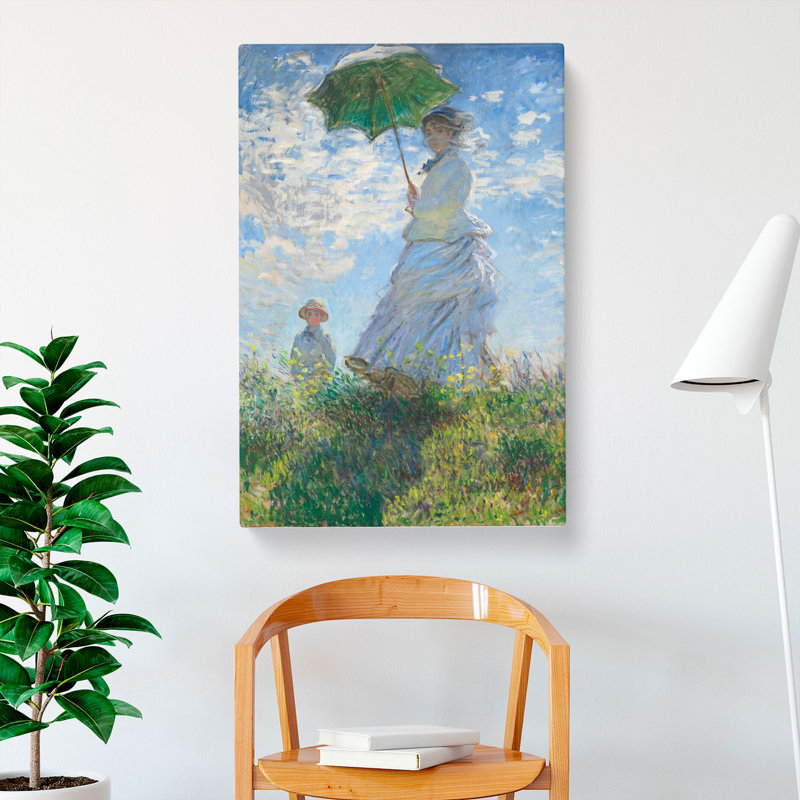 Woman with a Parasol by Claude Monet - Wrapped Canvas, 91cm H x 60cm W x 3cm D