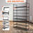 8 Tiers Metal Shoe Rack,adjustable Shoe Shelf Storage Organizer With Hooks,stackable Boot & Shoe Storage,for Entryway,hallway,closet,black