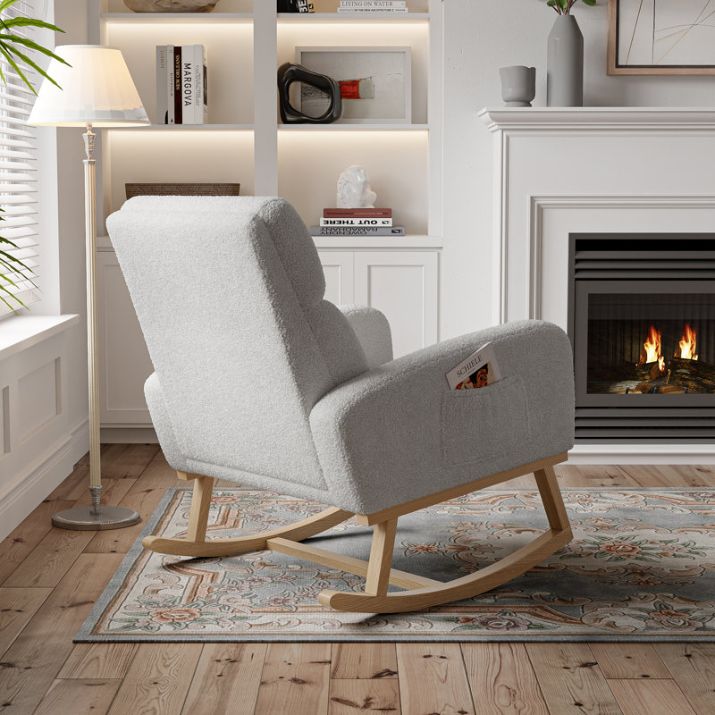 Rocking Chair, Light Grey