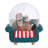 Blue Sofa Cat Snow Globe