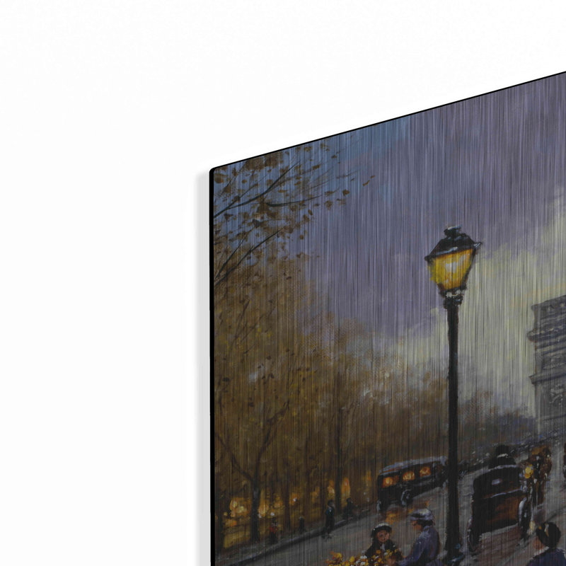 «I love you Paris» par Anthony Casay, art mural en métal, H 24 po x l 36 po