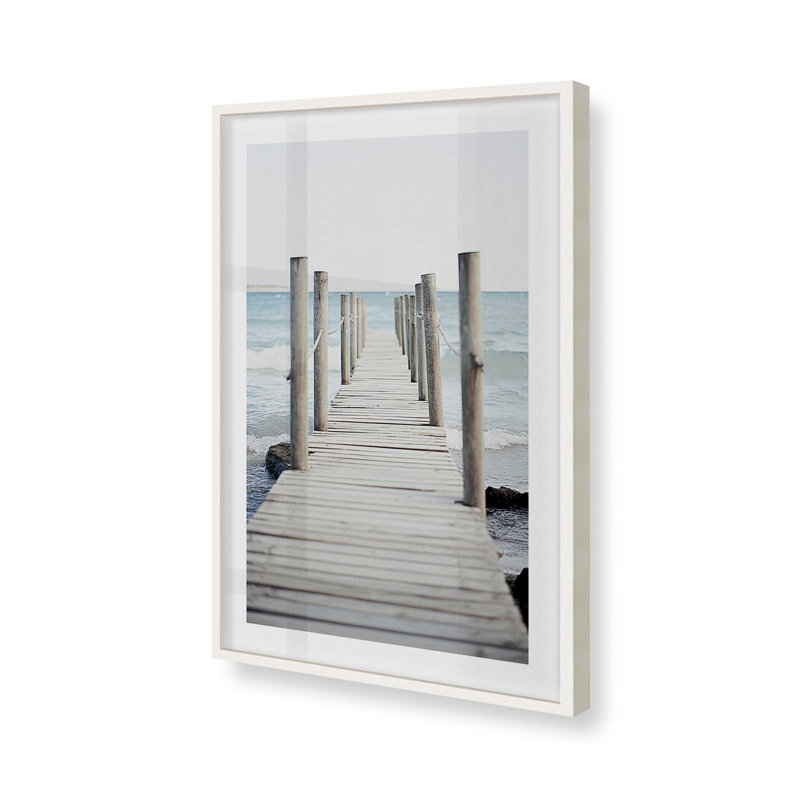 Jetty Dreams Escape, Cadre photo simple blanc opaque, H 19 po x l 25 po