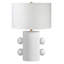 Lampe de table haute 20 po en céramique avec abat-jour en tissu Izzey-281404291