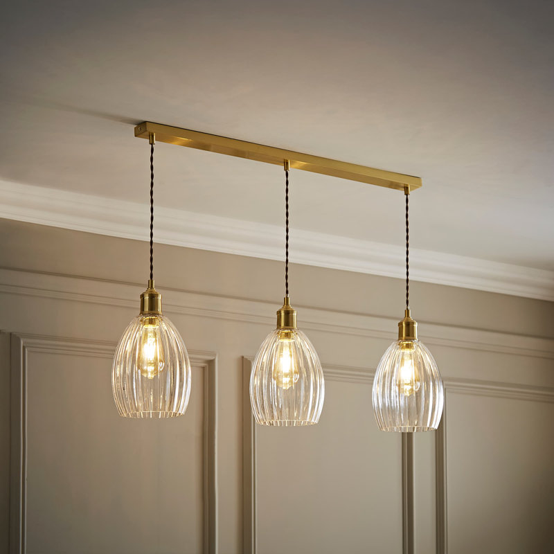 Dellis 3 - Light Pendant, Brushed Gold