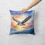 Coussin Pelican Fyling at Sunrise-112679576