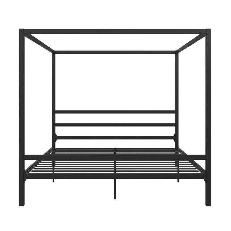 Mifflinville Canopy Bed, King, Black