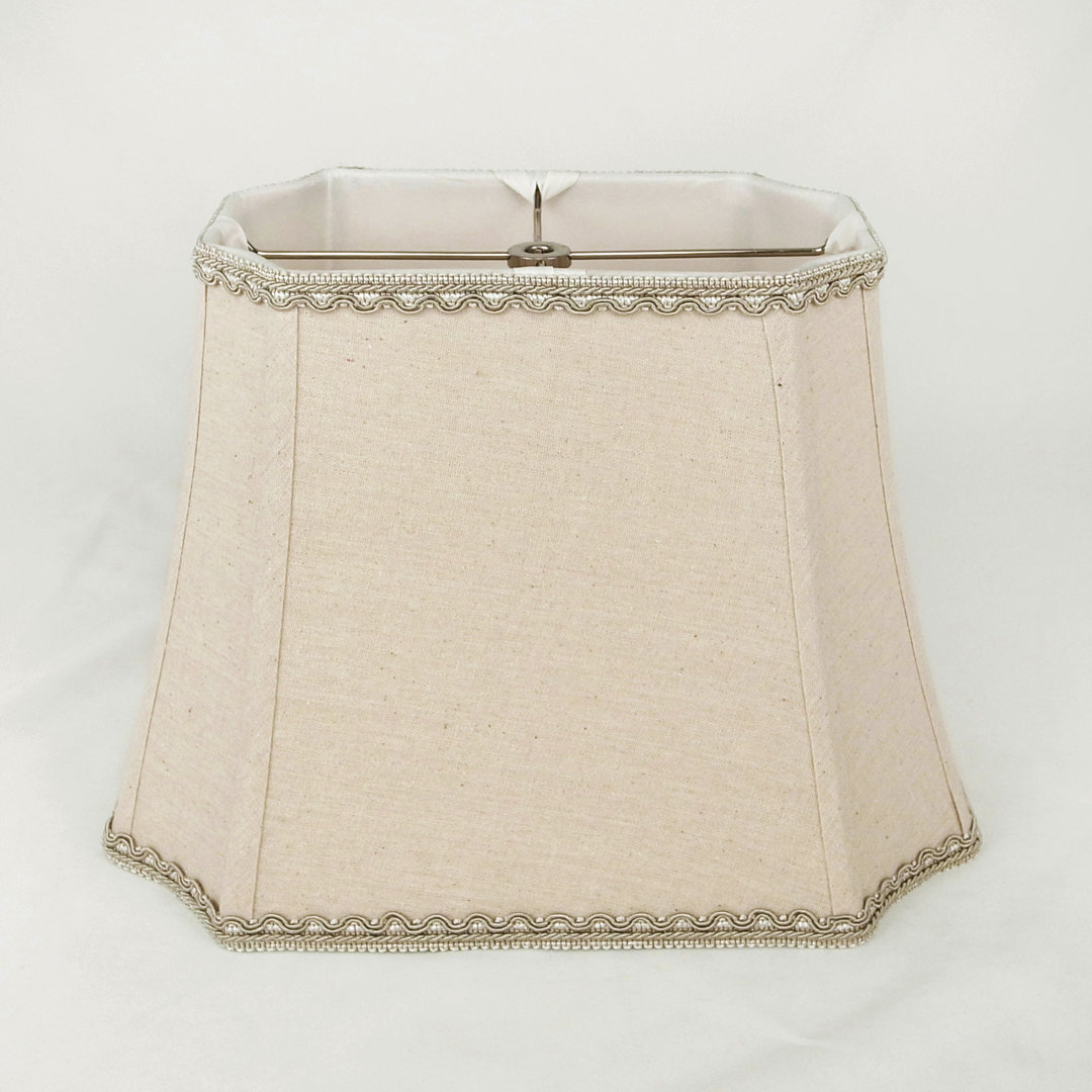 10" H Linen Bell Lamp Shade in Flaxen Charlton Home® Size: 10" H x 14" W x 10" D