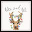Light-up Antlers - Single Picture Frame Print-1778393028