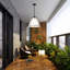 Abat-jour lustre en métal 1 lumière Leibuy-25639165